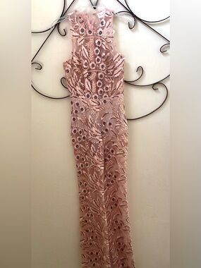 Embroidered jumpsuit NWT brand L’atiste size small